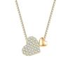 Women's Double Heart Necklace with Zircon Pendant - Luxury Clavicle Chain Gift