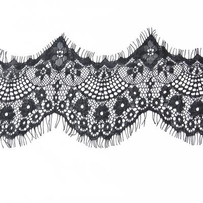 3 Yardas 10 cm de Ancho Ribete de Encaje de Pestañas Applique de Costura DIY
