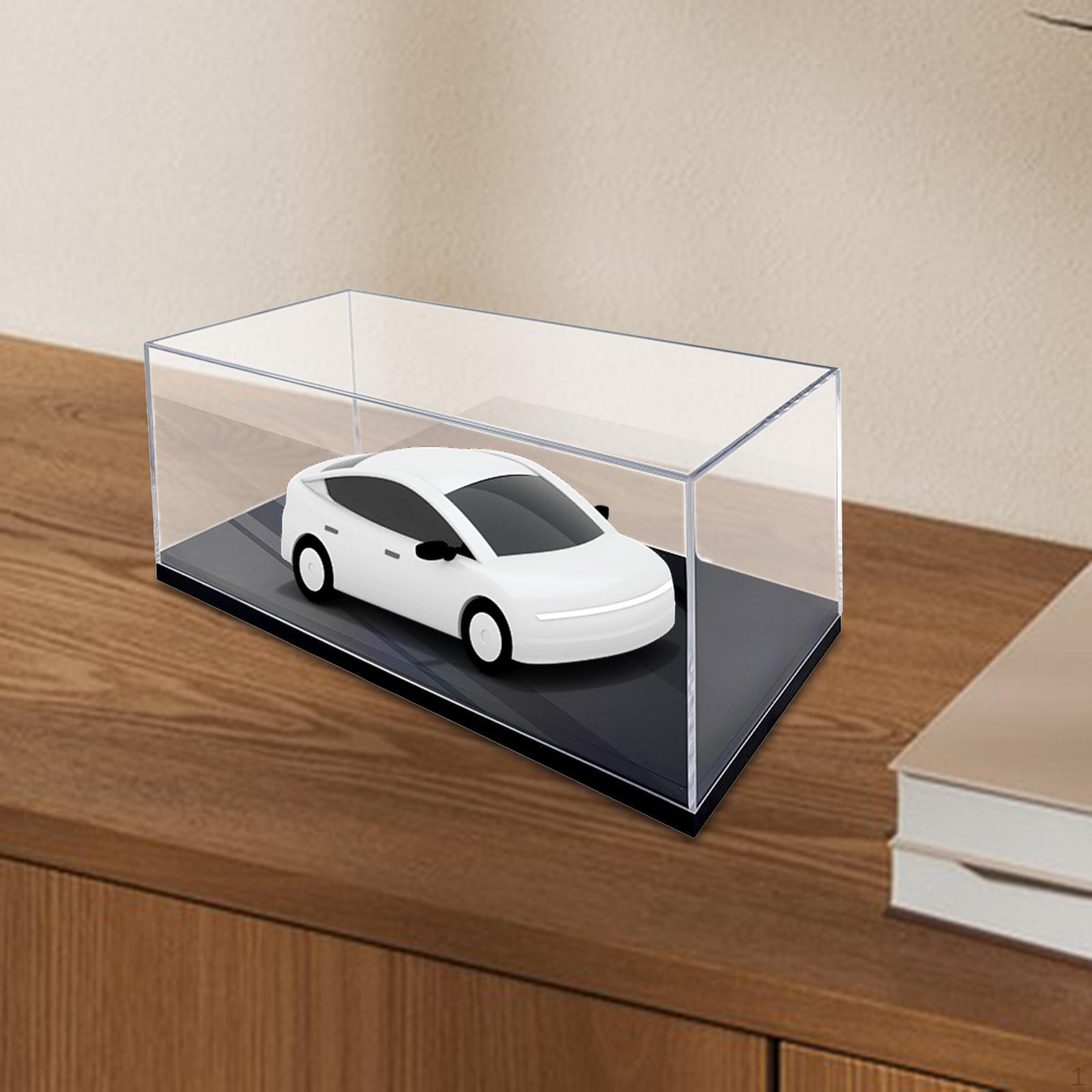 Акриловая витрина Стенд для коллекции Витрина Коллекционный Прозрачный с основанием для 1:18 Транспортное средство