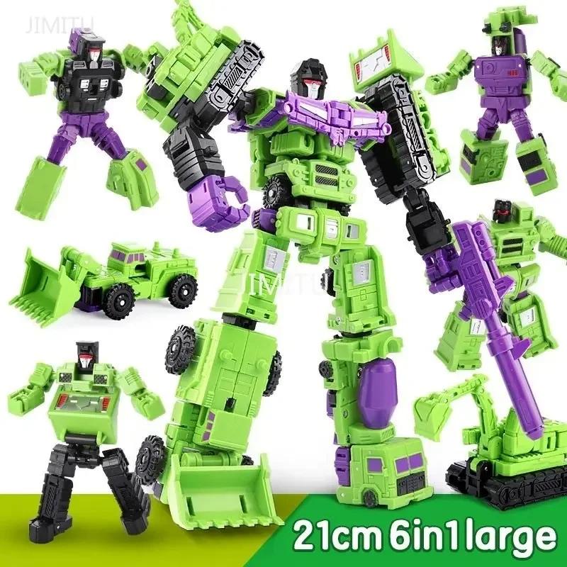 6 in 1 MINI Devastator Transformation Model MINI Devastator 22CM Action Figure Robot Plastic Toys BEST Gift Child Kid New