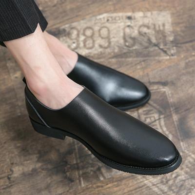 Business Casual Soft Leather Driving Shoes British Pointed Lazy Leather Shoes Plain Shoes