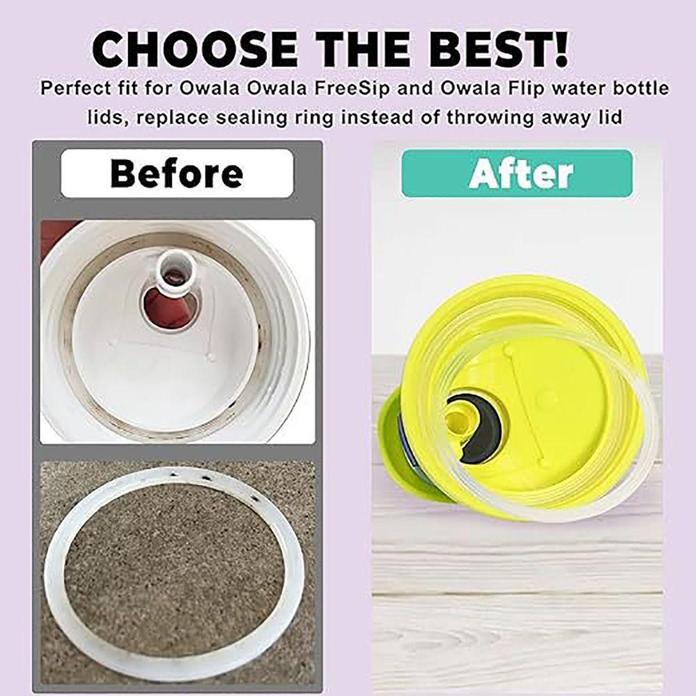 Reusable Cup Straw Stopper Spill Proof Straw Cleaning Brush Water Bottle Top Lid for Owala FreeSip