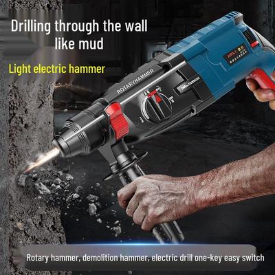 Πολυλειτουργικό Ηλεκτρικό Σφυροτρύπανο, Δράπανο & Κατεδαφιστικό Υψηλής Ισχύος: Βιομηχανικό Εργαλείο Κρούσης για Σκυρόδεμα