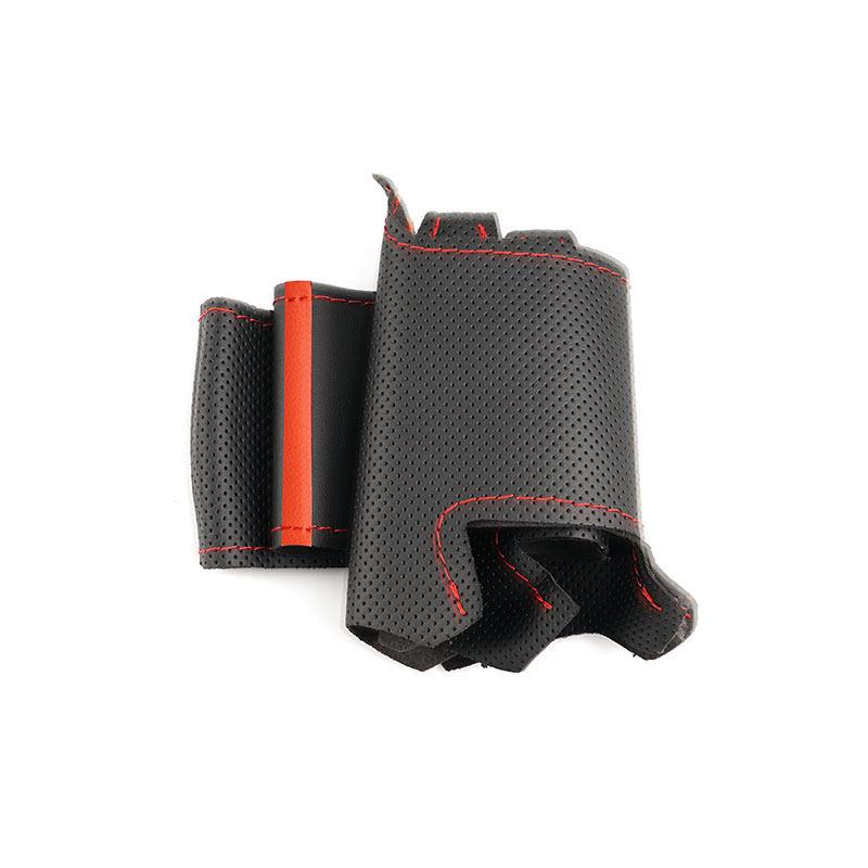 For Kia K2 Rio 2011 2012 2013 2014 Hand-stitched Car-styling Steering Wheel Interior Accessories Microfiber Leather Cover