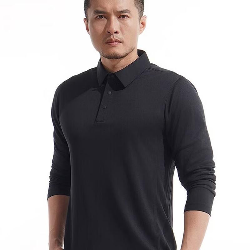 Meishubang COOLMAX Quick-Dry Long Sleeve Polo Shirt L