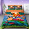 Conjunto de Roupa de Cama Pokemon Desenho Animado Anime Quarto Infantil Capa de Edredom Menino Menina Roupa de Cama Solteiro Casal King Capa de Edredom Pikachu Presente