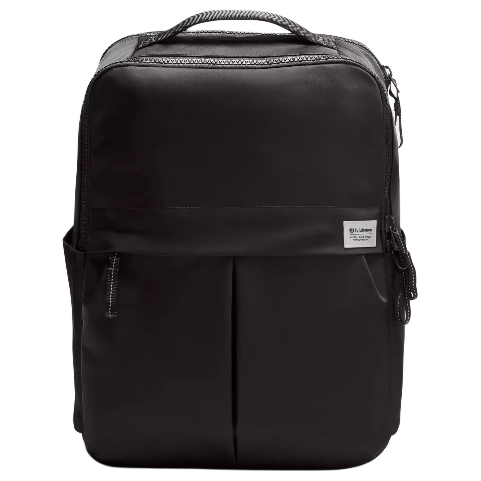 Lululemon Everyday 21L Side Pocket Design Adjustable Shoulder Straps Backpack Unisex Backpack Black LU9CTTS-0001 Black