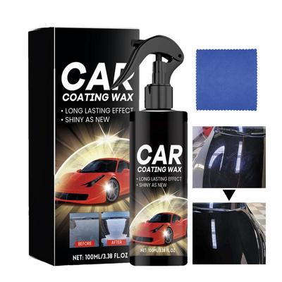 Spray Coating Agent For Cars 100ml Car Coating Polishing Spray With Cloth Hydrophobic Refurbish Agent Car Wax Polish Coating