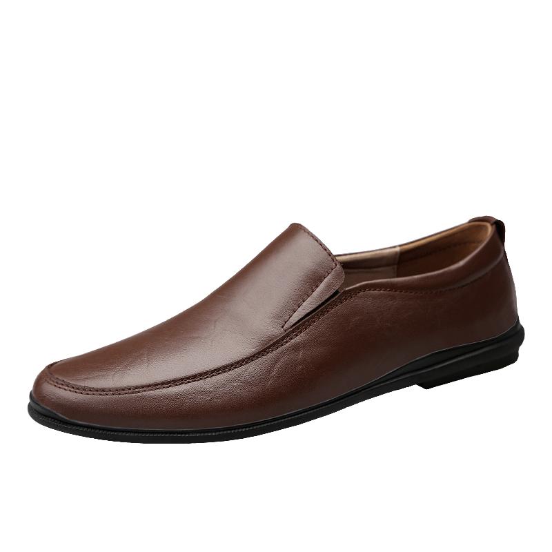 Men All Season Shoes Leather Comfortable Lightweight Comfortable Wear For Daily Use Durable Material With Good Quality