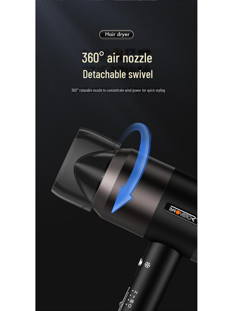 High-Power Quick-Drying Hair Dryer - European & Japanese Standards