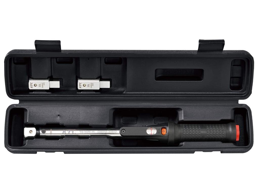 Kyoto Tool 9x12 Socket Preset Torque Wrench with Interchangeable Torque Range TGW050103 (KTC) Heads, 10-50 Nm,
