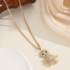 Chic Rhinestone Owl Pendant Necklace - Light Luxury Jewelry 