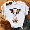 Zogankin Chihuahua Momma Print Dámské tričko Léto Nová móda Tričko Funny Dog Design Krásná dívka Tričko Tričko Femme