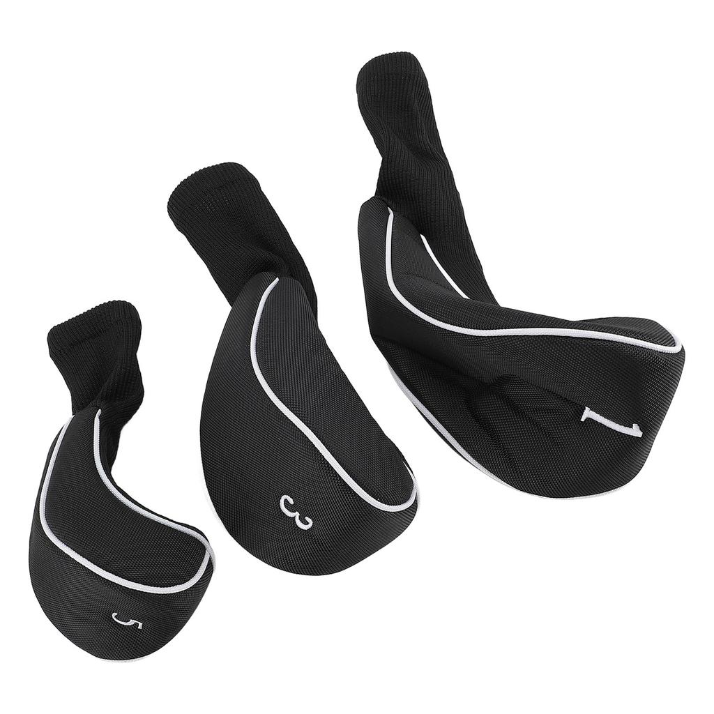 3PCS   Head Covers for Driver Fairway Woods     Elastic   Neck Headcovers Set