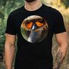 T-Shirt Herren Strauß Emu mit Sonnenbrille Motiv Baumwolle Größe XS bis 5XL