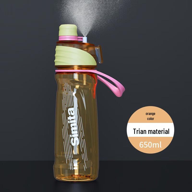 Simita Tritan Portable Spray Sport Water Bottle 650ml