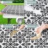 PEVA Waterproof Table Cloth Washable and Stain-resistant Design for Home Kitchen Dining Garden Terrace,Coffee Dining Table Cloth