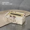 Leather Tissue Box Rectangular Irregular Patterns Desktop Storage Box Napkin Holder Paper Towel Holder Home Decoraction