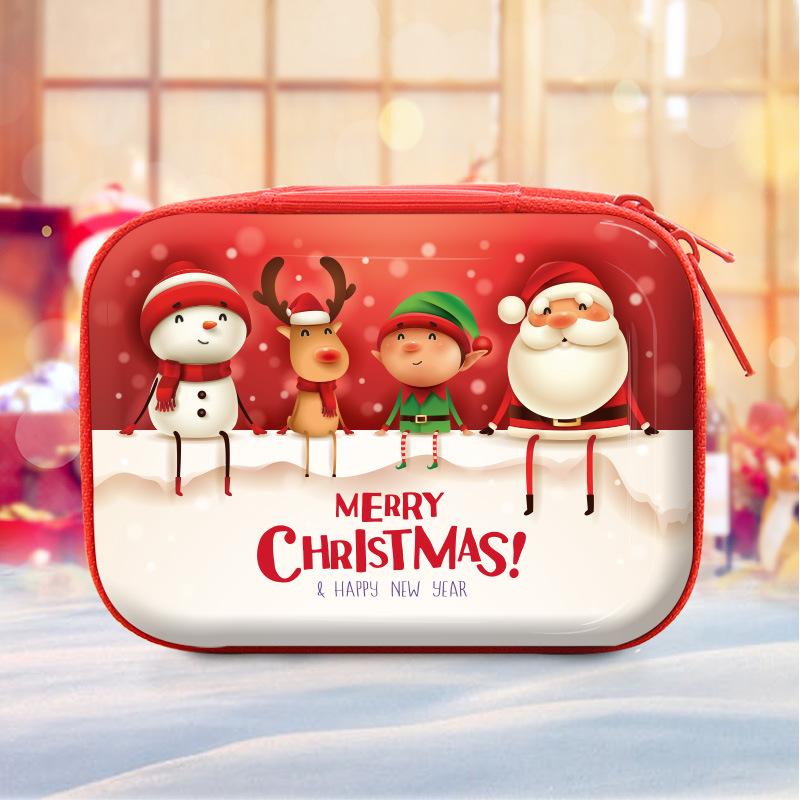 

Рождественский кошелек прямоугольный с узором Санты, праздничная подарочная сумка для Нового года, рождественские украшения