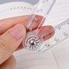 Transparent Rulers Acrylic 30cm Folding Straight Rulers Drawing Wiring Creative Tool Student Kids Stationery School Supplies