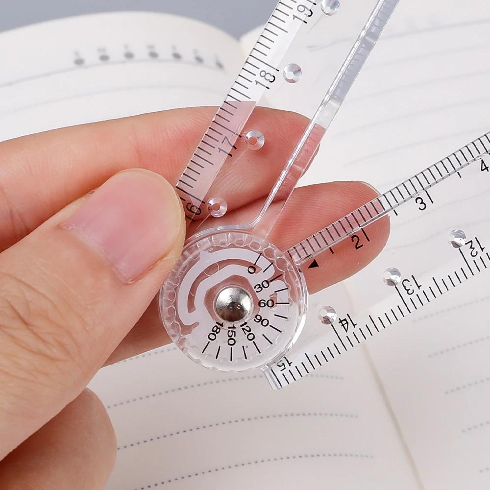 Transparent Rulers Acrylic 30cm Folding Straight Rulers Drawing Wiring Creative Tool Student Kids Stationery School Supplies