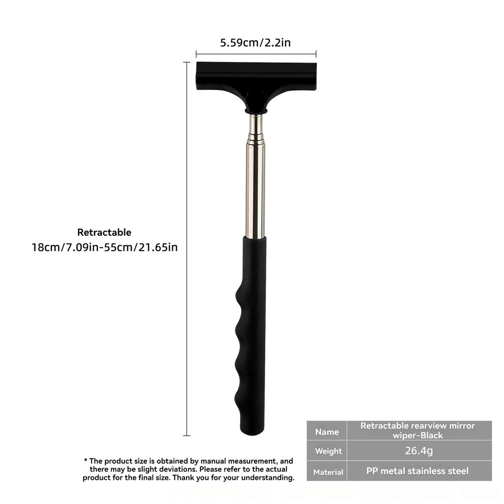 Portable Rearview Mirror Wiper for Automotive New Retractable Car Windshield Wiper Arm Portable Auto Products