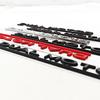 3D ABS Chrome Red Line Black Logo DUAL MOTOR Emblem Letters Car Styling Trunk Badge Sticker for  Model3/Y/S/X DUAL MOTOR Accessories