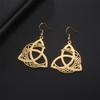 My Shape Crescent Moon Celtics Knot Drop Earrings for Women Stainless Steel  Irish Knot Witch Knot Dangle Earrings Jewelry Gifts