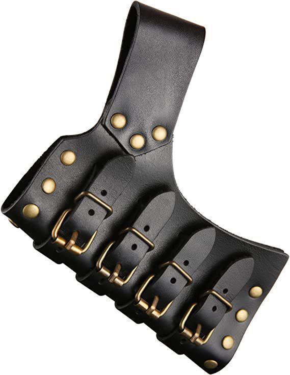 Medieval Renaissance Adjustable Leather Sword Scabbard & Belt Costume Accessory