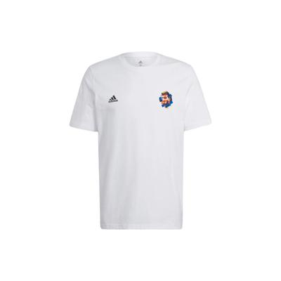 Beckham Alphanumerischer Druck Fußball Freizeit Kurzarm T-Shirt Herren Oberteile Weiß HC4155