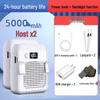Y1L Waist & Handheld USB Portable Fan: Strong Wind Cooling for Outdoor, Food Delivery, Construction