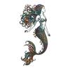 Rustic Metal Art for Patios Mermaid Wall Decoration, Three-dimensional Hollow Iron Artistic Crafts Sculpture, Retro Ocean Style Hanging Figures
