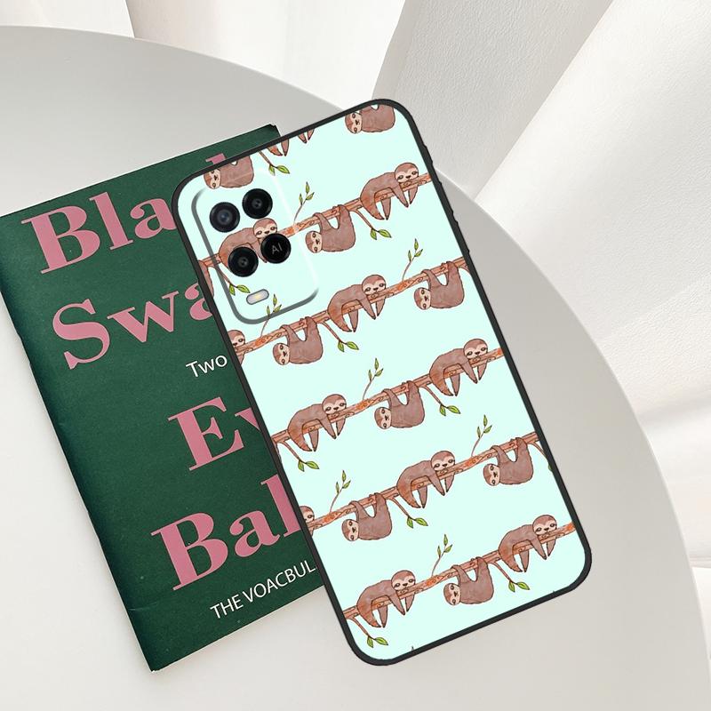 Faultier Süßes Tier Hülle Für Oppo A96 A76 A16 A15 A17 A52 A72 A54S A57S A58 A78 A98 A57 A77 A54 A74 A94 Abdeckung