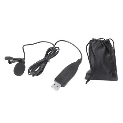 Microphone à clip lavalier USB pour enregistrement sur ordinateur, mini microphone de conférence portable