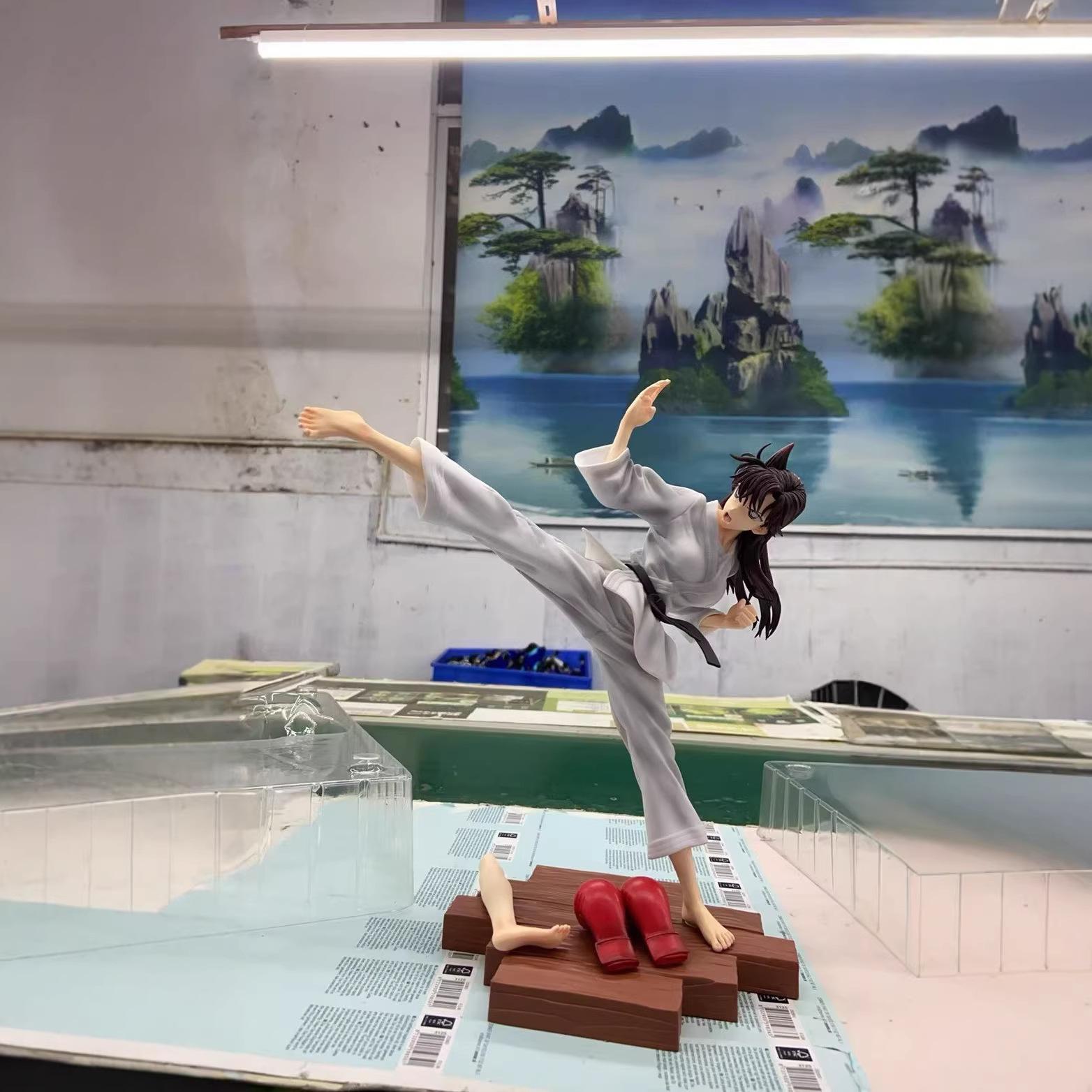 

Table Set Up, Decoration, Statue, Karate, Maolilan, Xiaolan Figure, Anime, Beautiful Girls, Fashion Play Model, Peripheral Gifts 14cm