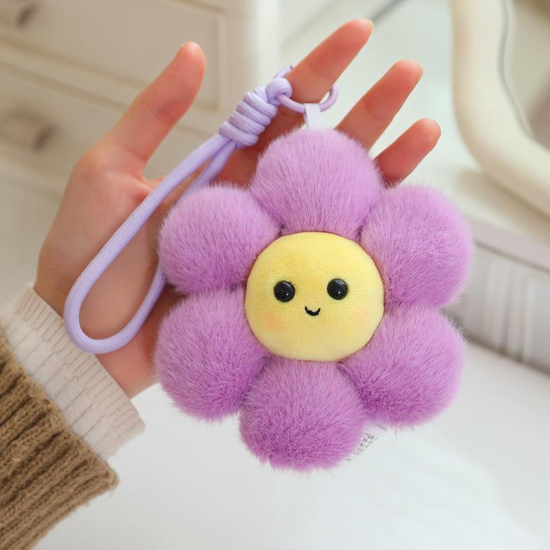 New Cute Gummy Flower Sunflower Pendant - Sweet Portable Style Women's Bag Charm