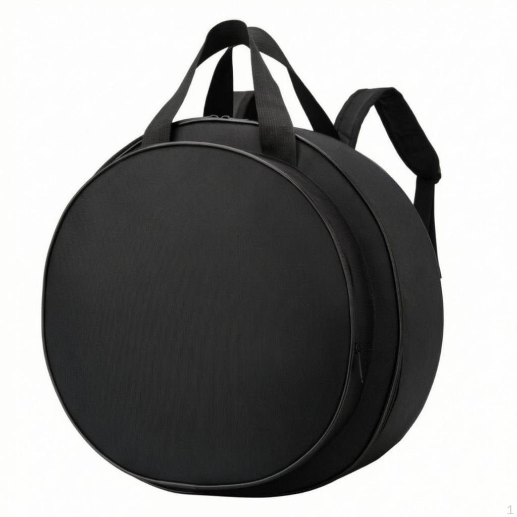 Drum Backpack Case Round Padded Bag with Carry Handle for Drummers, Percussionists,