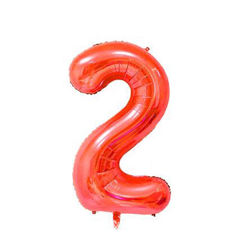 Globos de Aluminio con Número de 40 Pulgadas (EE. UU.) - Decoración de Fiesta