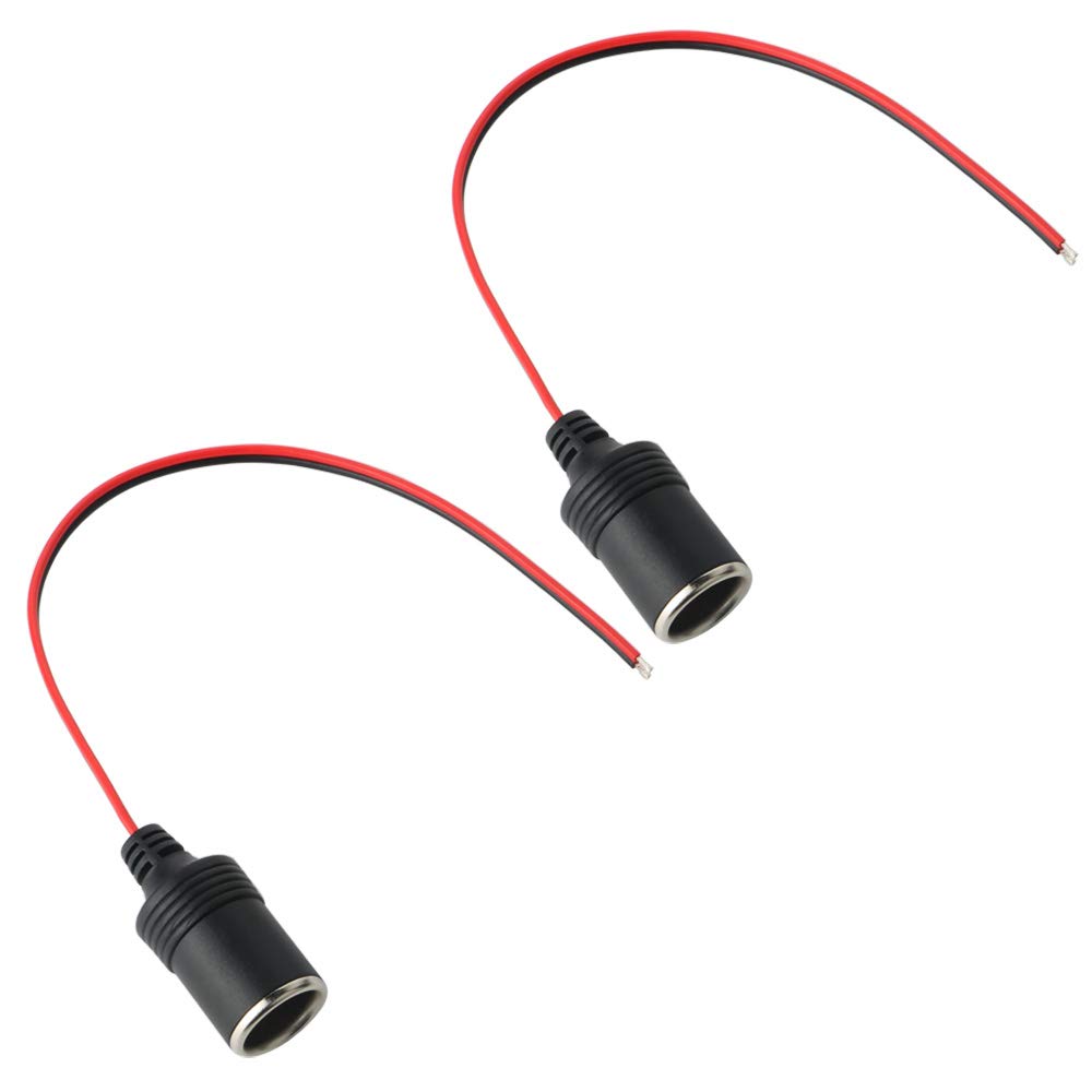 

2pcs Cigarette Lighter Car Cigarette Lighter Socket Power Plug Socket Connector Adapter Car Female DC / 24V