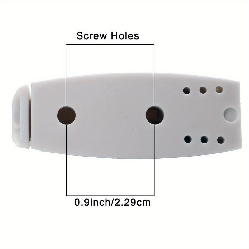5pcs RV White Rounded Baggage Plastic Door Catch Compartment Latch Holders Clips for Camper Trailer Motorhome Car Accessories