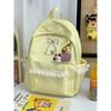Schoolbag soft fufu gentle wind girl lace bow backpack female college student Korean wear summer travel small schoolbag