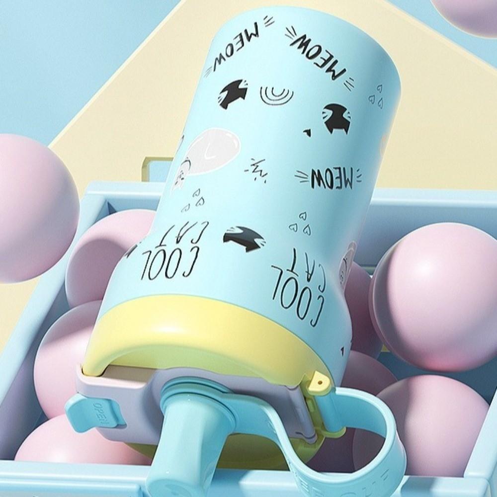 650ML Vacuum Cup Ceramic Inner Liner Thermos Cup Kid Gift Insulation Cup  Office