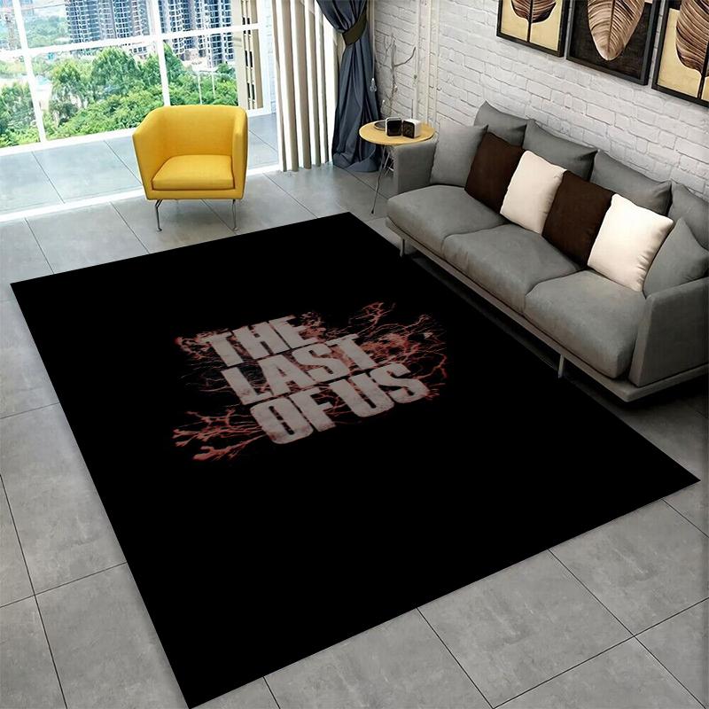 Horror Game TV The Last of Us Non-Slip Area Rug for Living Room,Bedroom,Playroom,Soft Carpet Floor Mat Home Decor Rug Kids Room