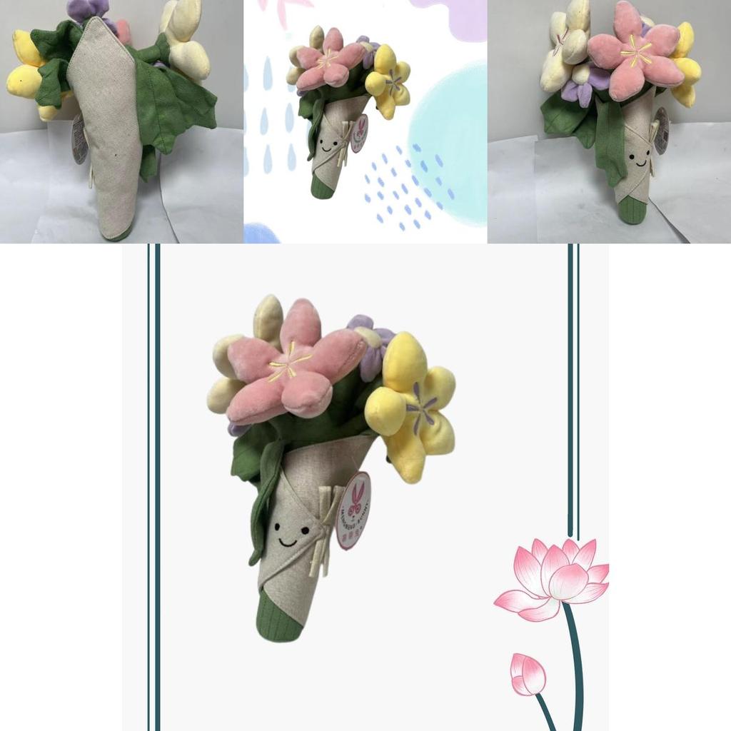 Adorable Floral Plushie Doll Soft Short Plush Stuffed Toy Figurine 16 Inches