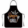 Nosleeve Waterproof Apron For Kitchen And Grilling With Colorful Abstract Design