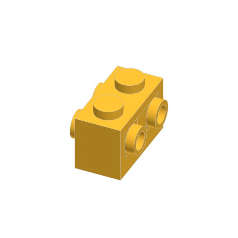 10pcs 52107 1 x 2 featuring Studs on 2 Sides Block Moc Works With featuring Brick DO IT YOURSELF Children's Toy Assembly Parts