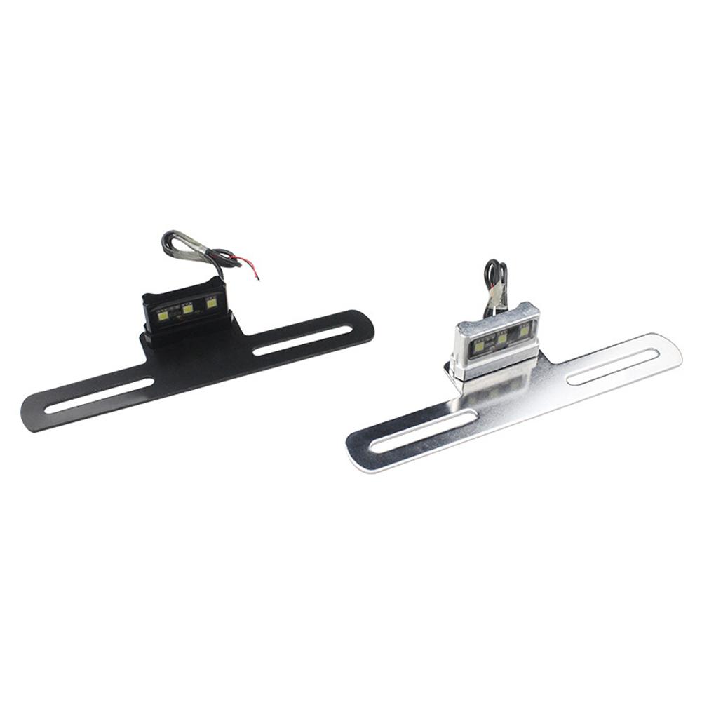 Motorcycle Electric Vehicle Mudguard License Bracket Plate Holder with LED Light Equipment Accessories Brackets