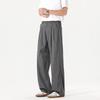 Modal cool casual pants summer thin new loose straight men's old money drape trousers