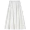Women's Pure Cotton A-Line Pleated Midi Skirt