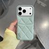 Xiaoxiangfeng rhombus card leather pattern is suitable for Apple 17Promax mobile phone case iPhone16 solid color 15/14/13
